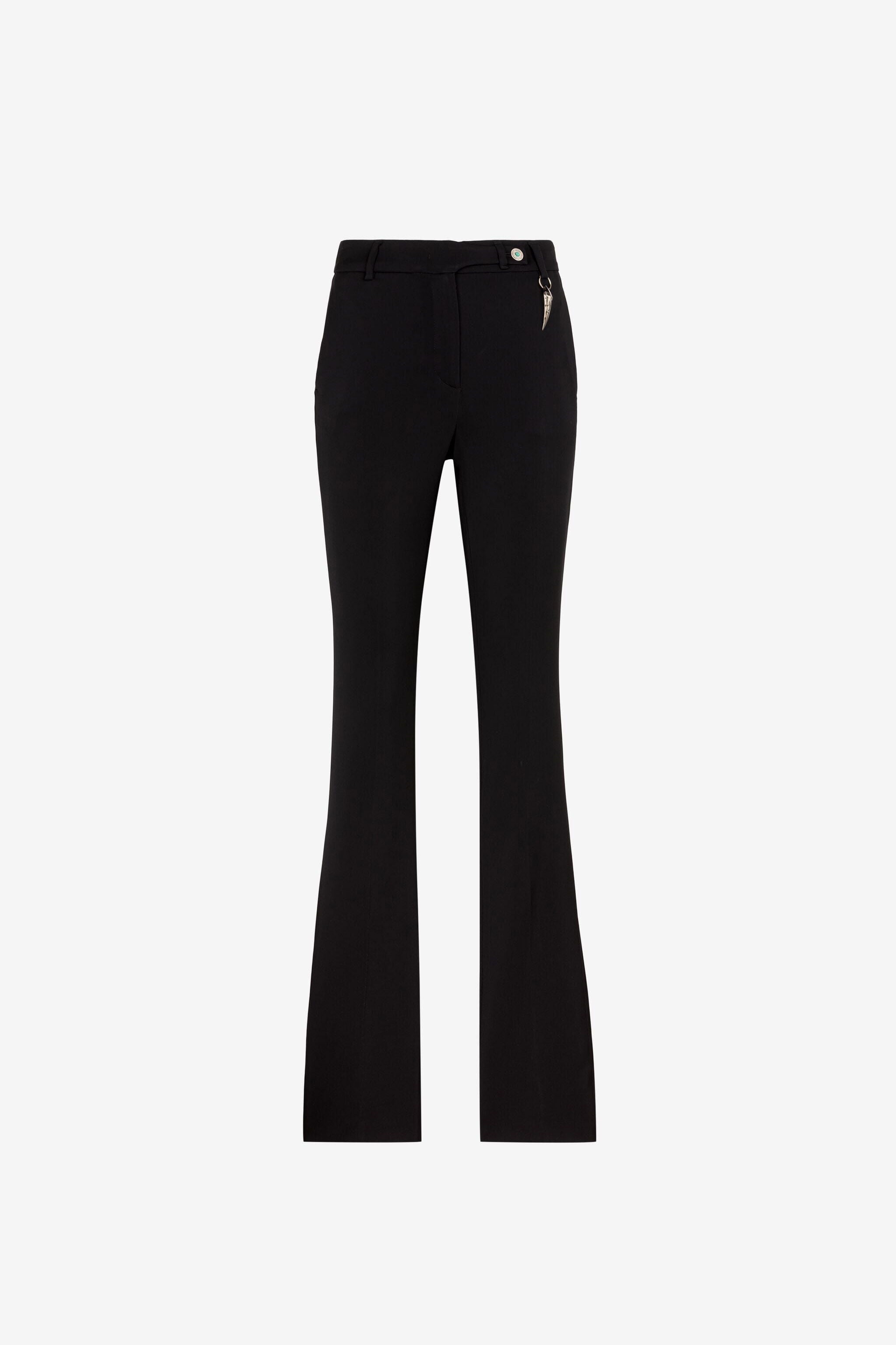 RC Pantalon de tailleur à ornement Tiger Tooth Noir RKT203-HR002