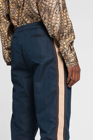 RC Side-stripe drawstring track pants Dark blue QRT207-FN061