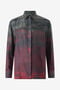 RC Chemise En Soie Effet Mal Teinté Noir/Rouge VQT704-4QP69