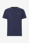 JC Marineblaues Baumwoll-T-Shirt Mit Logo JC Marineblaues Baumwoll-T-Shirt Mit Logo Dunkelblau UFU003-UF095