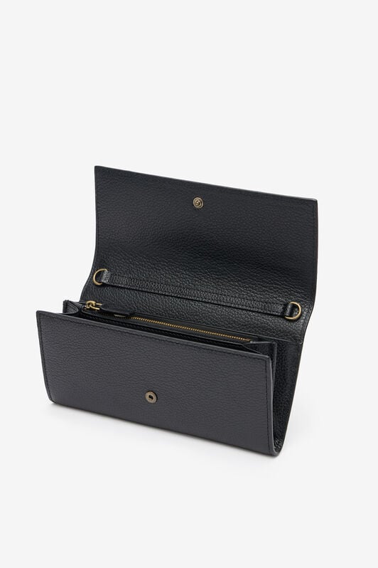 RC Black Wallet On Chain with Monogram RC RC Black Wallet On Chain with Monogram RC BLACK QOA00D-PZO37