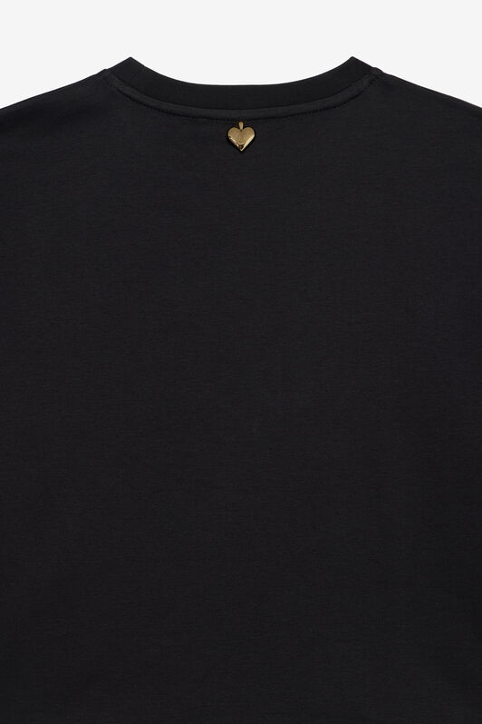 JC T-Shirt with Rhinestone Logo JC T-Shirt with Rhinestone Logo BLACK XFT61H-JD001