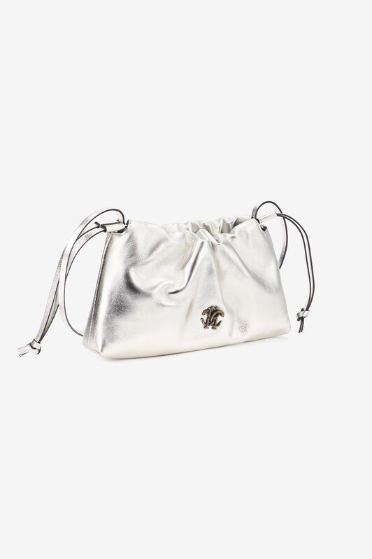 RC Borsa a spalla argento con coulisse e monogramma RC RC Borsa a spalla argento con coulisse e monogramma RC SILVER TOB00D-PN001