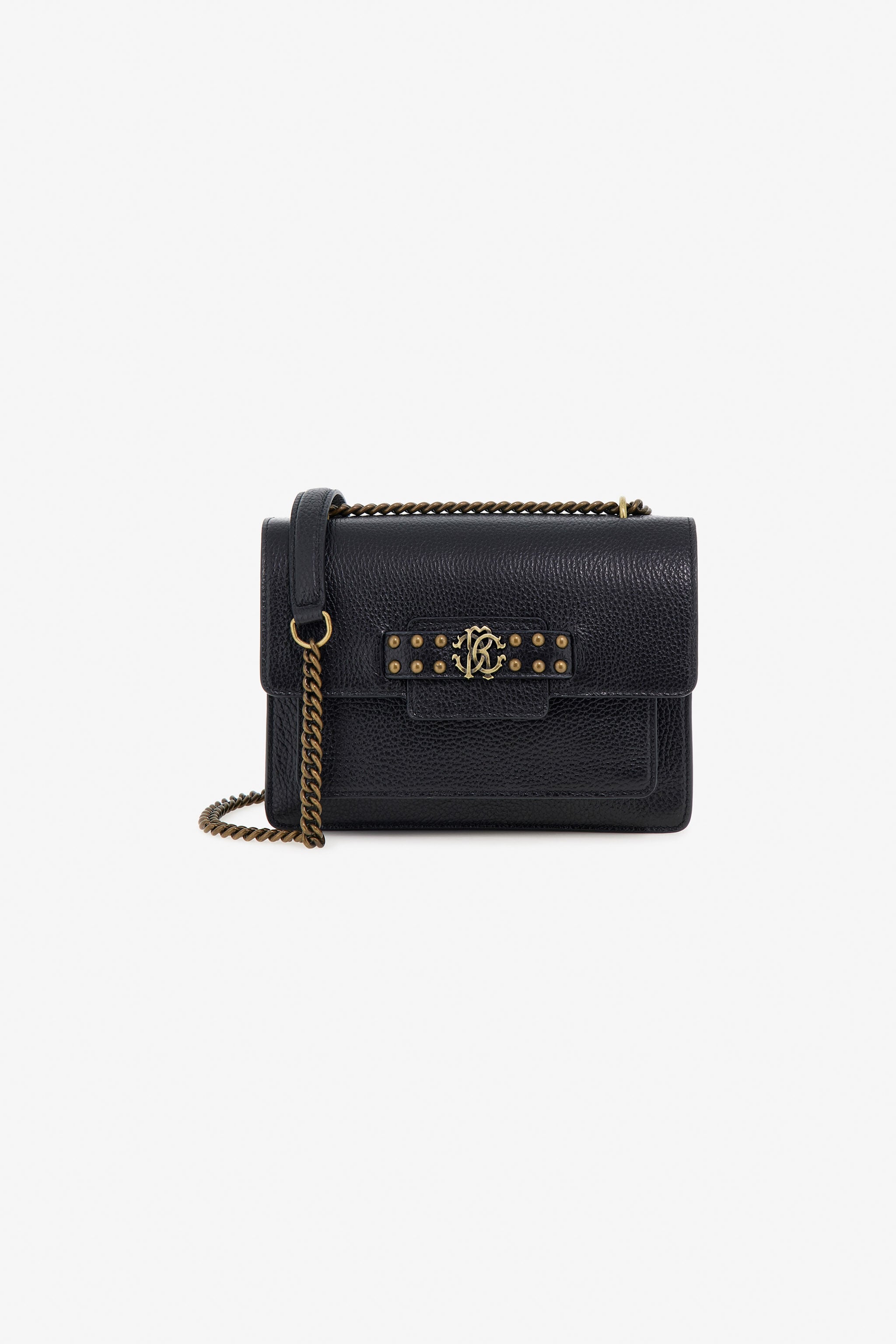 RC Black Pochette Bag with Monogram RC RC Black Pochette Bag with Monogram RC Black OOB00C-PZA12