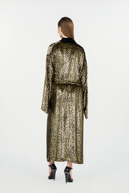 RC Fil Coupé Leopard Print Coat BLACK/GOLD WKT502-FT061