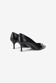 RC Black Pumps With Jewel Embellishment BLACK TOS00O-PZC15