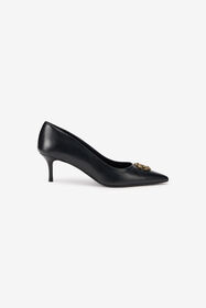 RC Black Pumps With Jewel Embellishment BLACK TOS00O-PZC15