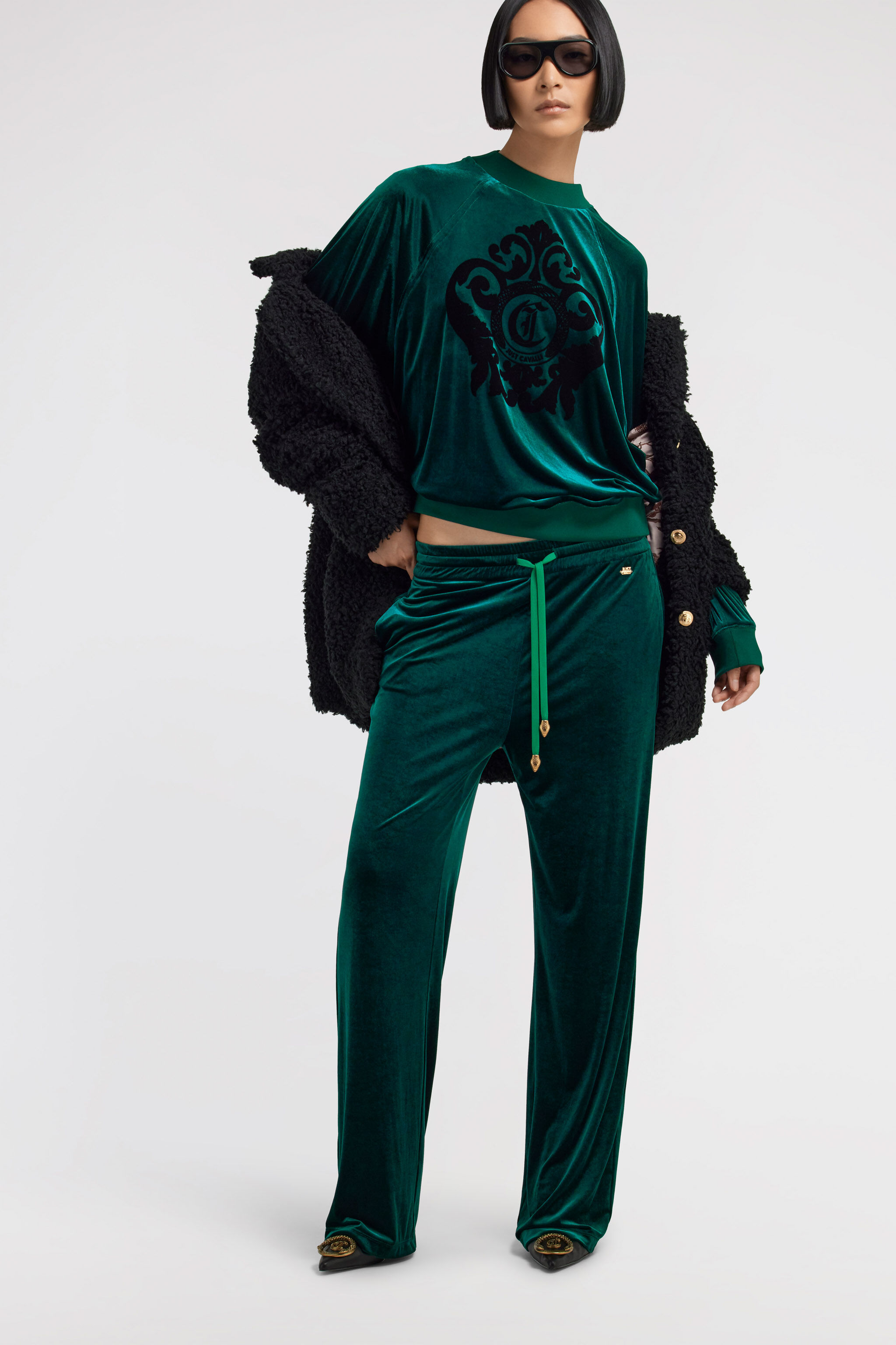 JC Just Cavalli Pants JC Just Cavalli Pants Dark green TFT079-TF108