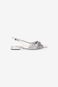 RC Ballerine Slingback In Pelle Metallizzata Argento TKS100-PZF01