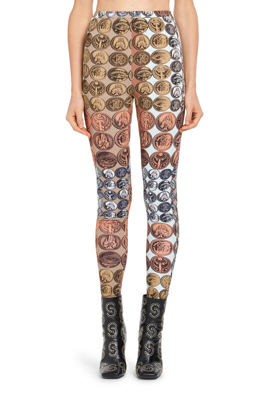 RC Stripes & Coins leggings TERRACOTTA/TAN IWT208-JGR40