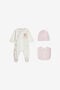 JU Long-sleeve babygrow set JU Long-sleeve babygrow set Pink QJT889-JV025