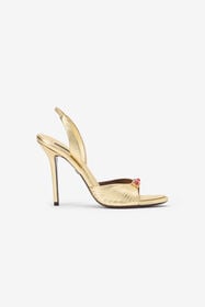 RC Sandali Dorati Con Fibbia Gioiello GOLD WWS005-PG236
