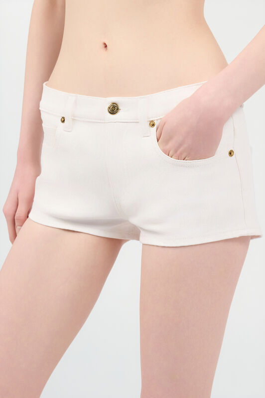RC Shorts Aus Denim In Stretchiger Baumwolle RC Shorts Aus Denim In Stretchiger Baumwolle Weiß VKJ204-DE002