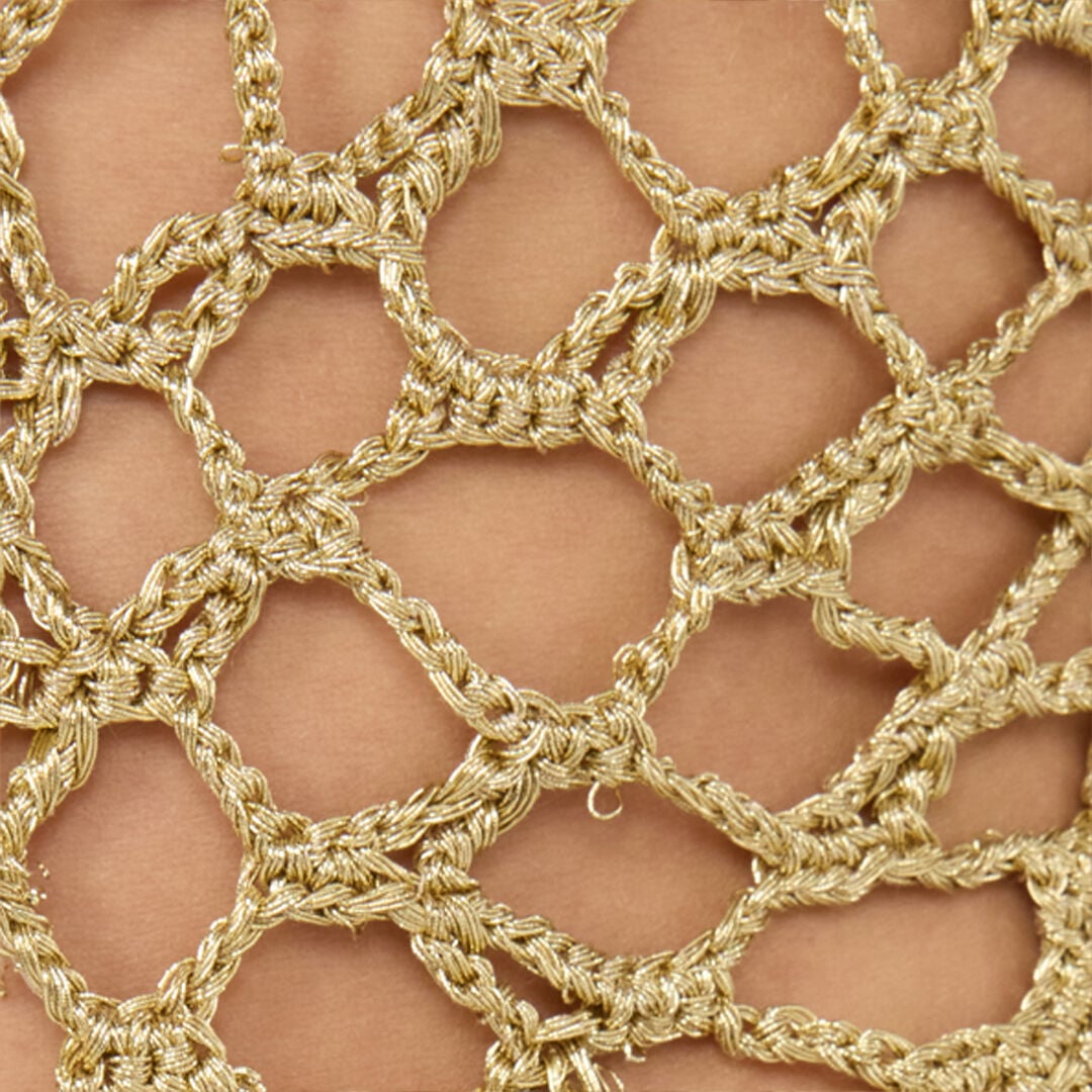 RC Body Dorato See-Through Effetto Crochet RC Body Dorato See-Through Effetto Crochet GOLD WWM607-MO011