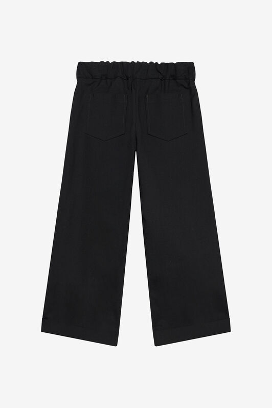 JU Schwarze Wide-Leg-Hose JU Schwarze Wide-Leg-Hose BLACK/P.G. XJT22K-GA108