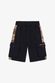 JU RC Logo Cotton Shorts Black TJT20Q-CF050