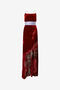 RC Long Dark Red Dress With Marine Print RC Long Dark Red Dress With Marine Print Red VWT130-VL066