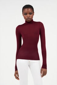 RC Burgundy Turtleneck Top PALISSANDRO TWM601-KP001