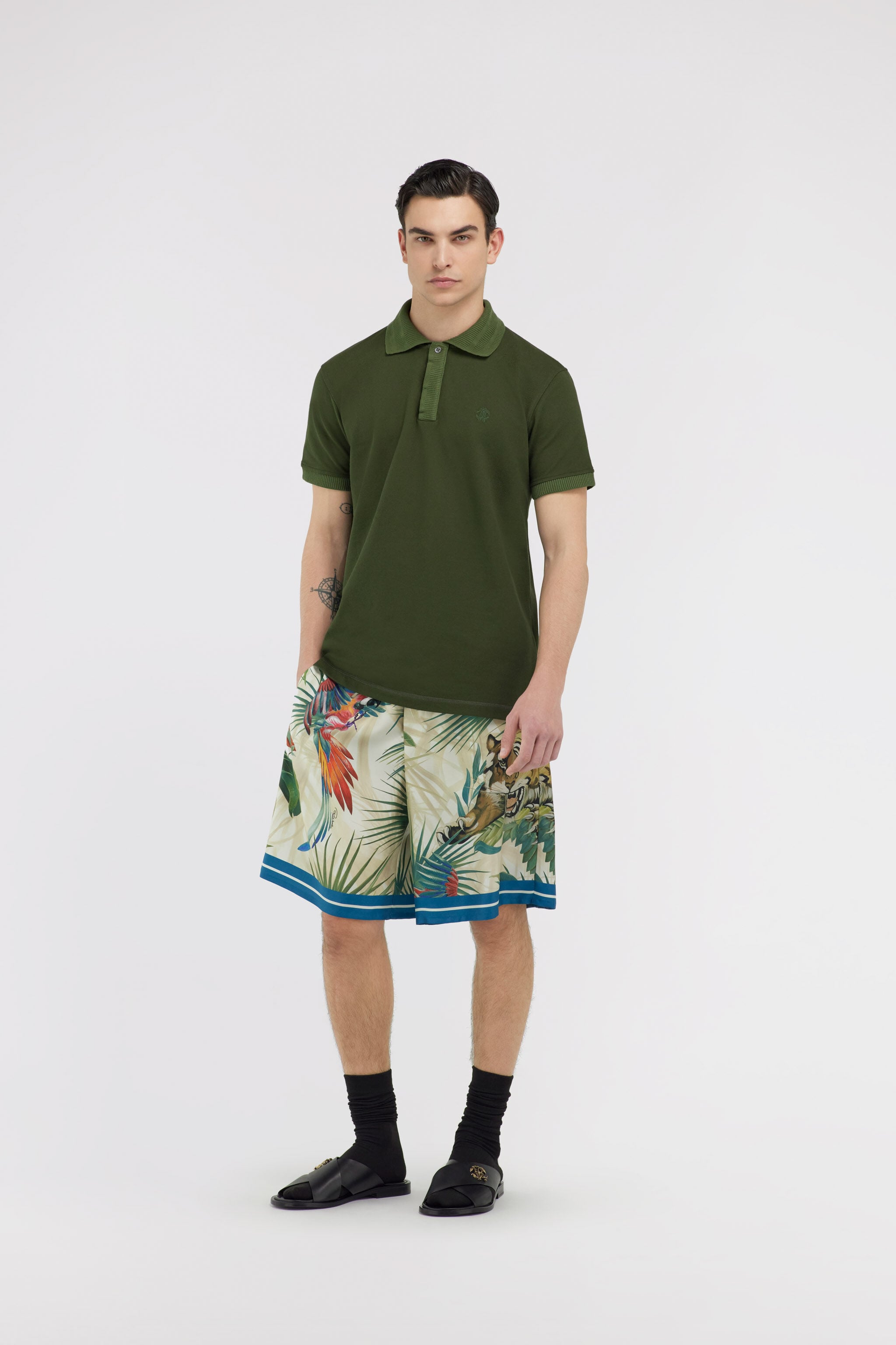 RC Jungle Print Shorts Grün SRT272-4QL46