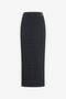 RC Jupe Midi Noire Avec Imprimé Serpentine Et Détail Bijou RC Jupe Midi Noire Avec Imprimé Serpentine Et Détail Bijou BLACK XQT304-NLS36