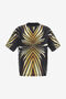 RC T-Shirt En Soie Imprimé Ray Of Gold RC T-Shirt En Soie Imprimé Ray Of Gold Or RMT62R-SKI29