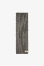 RC Écharpe En Mohair Mélangé Avec Plaquette Griffée Du Logo Gris TALR42-IR059