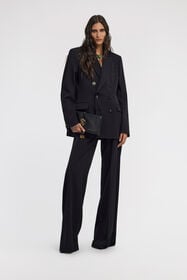 RC Double-breasted Blazer Noir TKT409-WP034