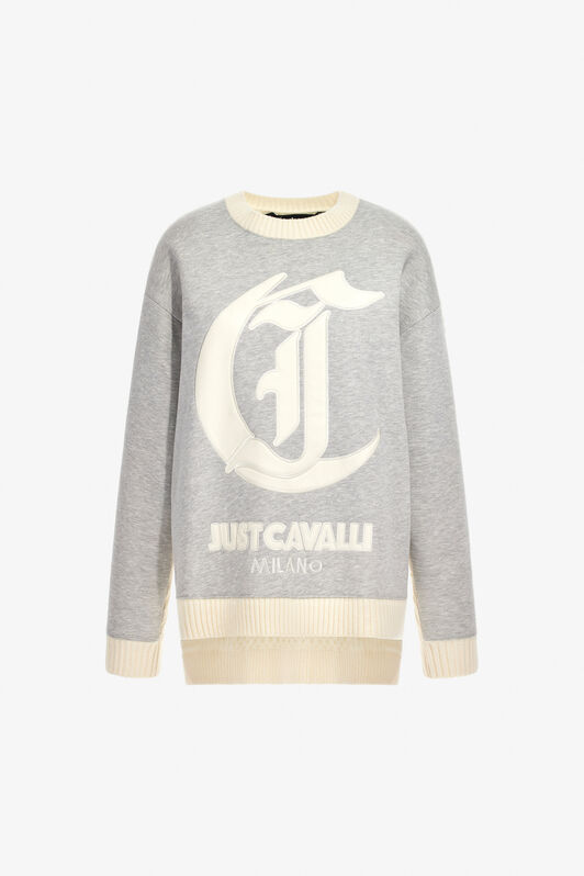 JC Just Cavalli crew neck sweater JC Just Cavalli crew neck sweater Gray TFM015-TF140
