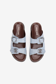 RC Sandale En Cuir Bleu Clair LIGHT BLUE WNS004-PZ119