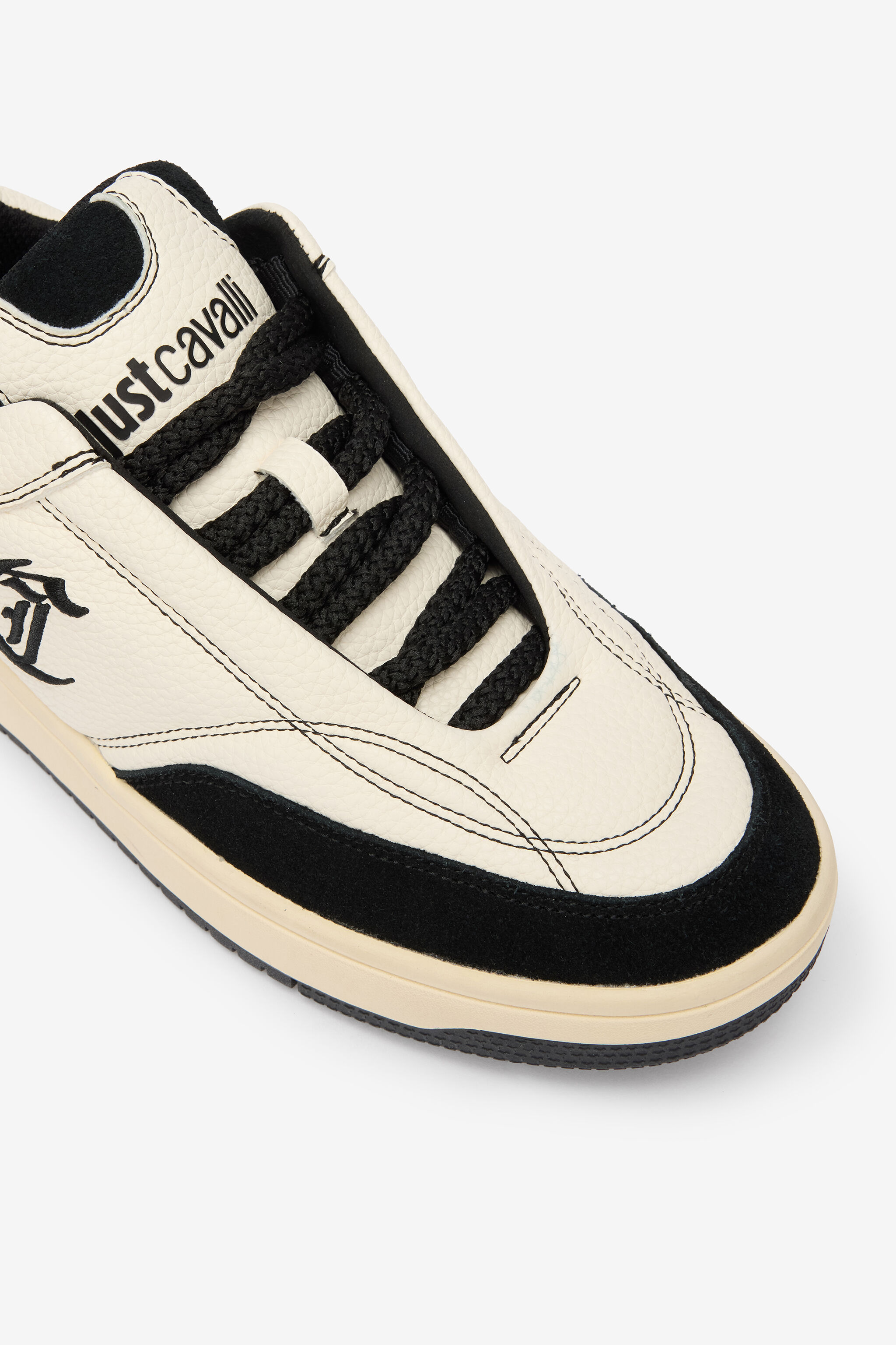 JC White Sneakers With Black Inserts JC White Sneakers With Black Inserts 003+899 VFS064-VF522