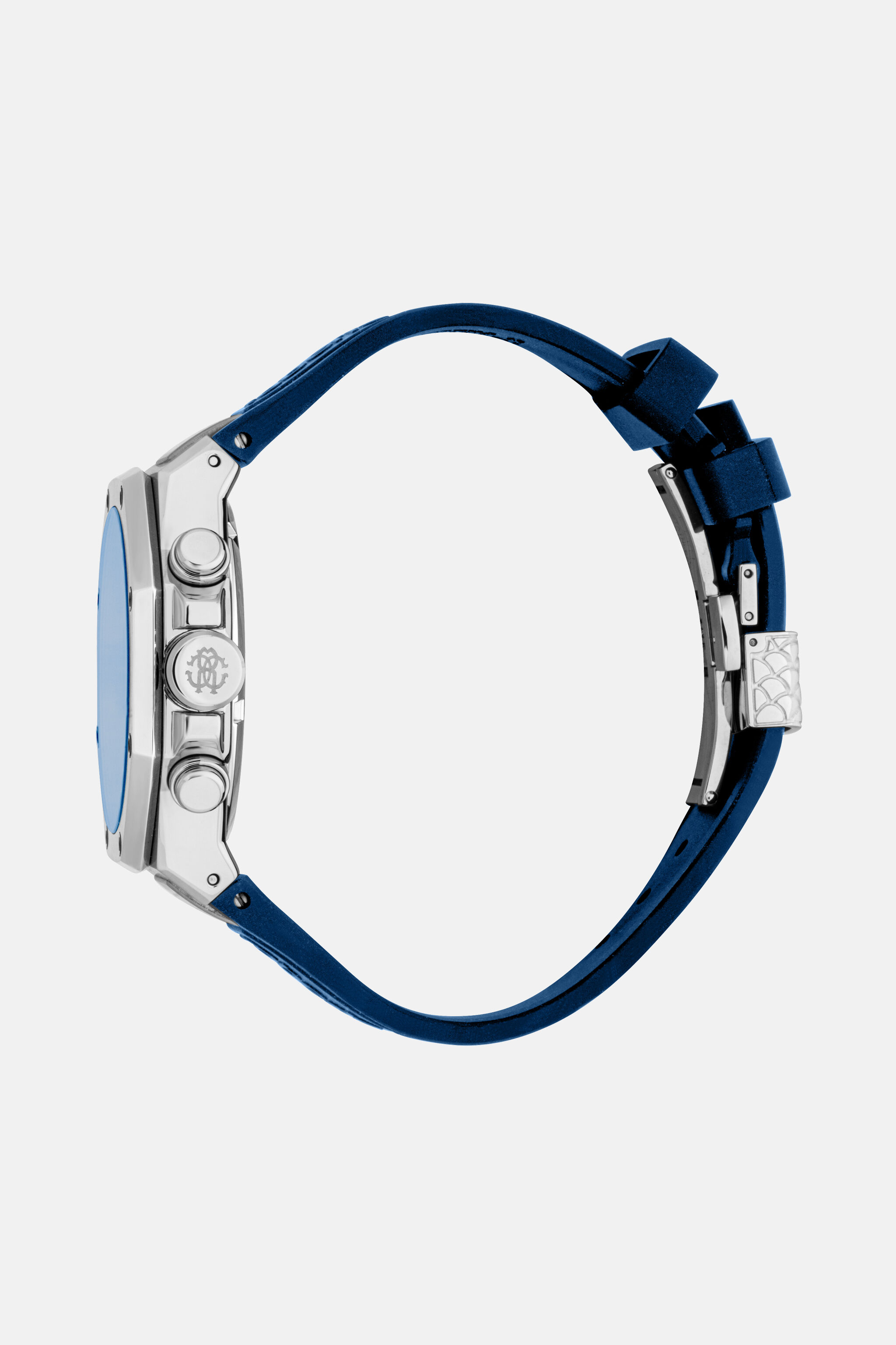 Roberto Cavalli by Franck Muller Men watch in SILVER DARK BLUE for