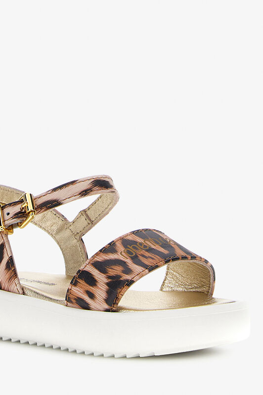 JU RC Logo Sandals JU RC Logo Sandals JAGUAR/GOLD SJS01B-PZJ02