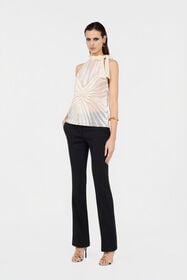 RC Top With Ray Devoré Print WHITE XKT611-FXI15