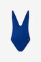 RC Bañador Entero Azul Con Escote En V Profundo RC Bañador Entero Azul Con Escote En V Profundo BLUE BANDANA QOW00D-LL002