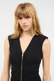 JC Sleeveless Mini Dress Black UFT181-UF247