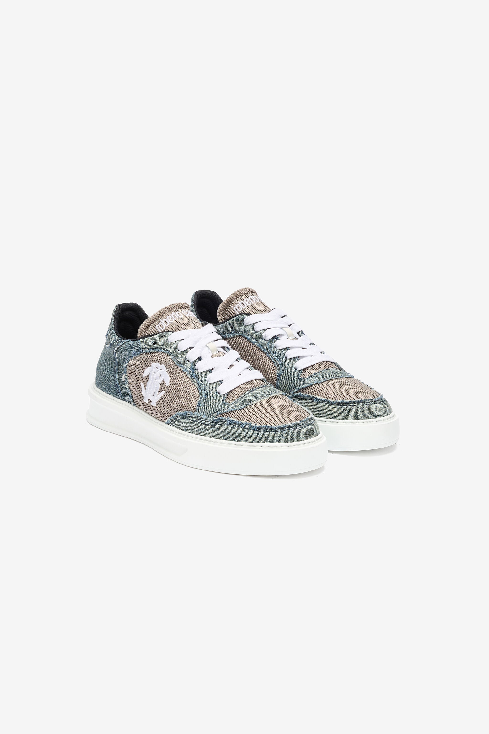RC Denim And Mesh Sneakers RC Denim And Mesh Sneakers Gray URS076-DL001