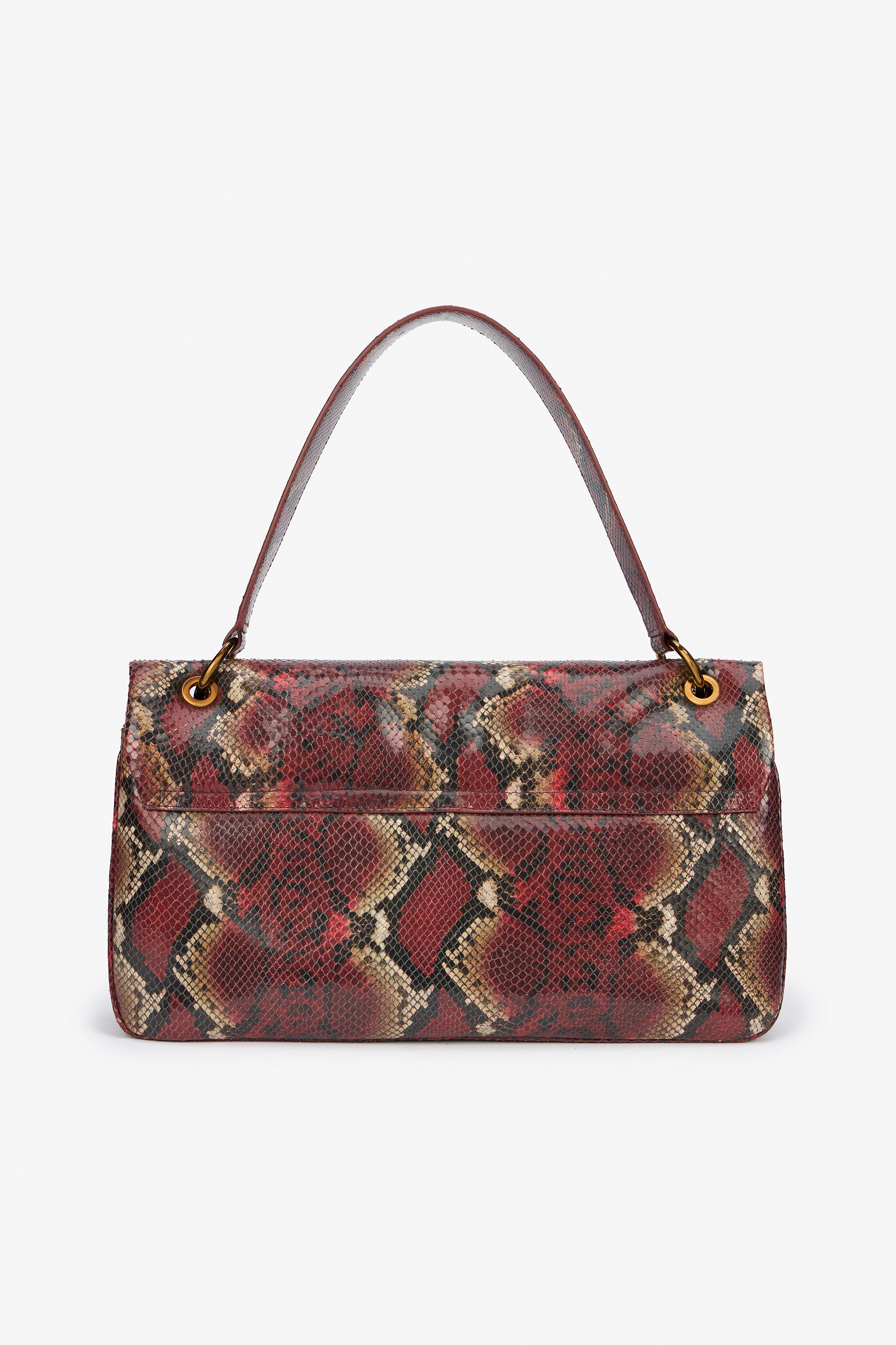 RC Borsa Bordeaux Con Stampa Python BORDEAUX VWB002-PZ666