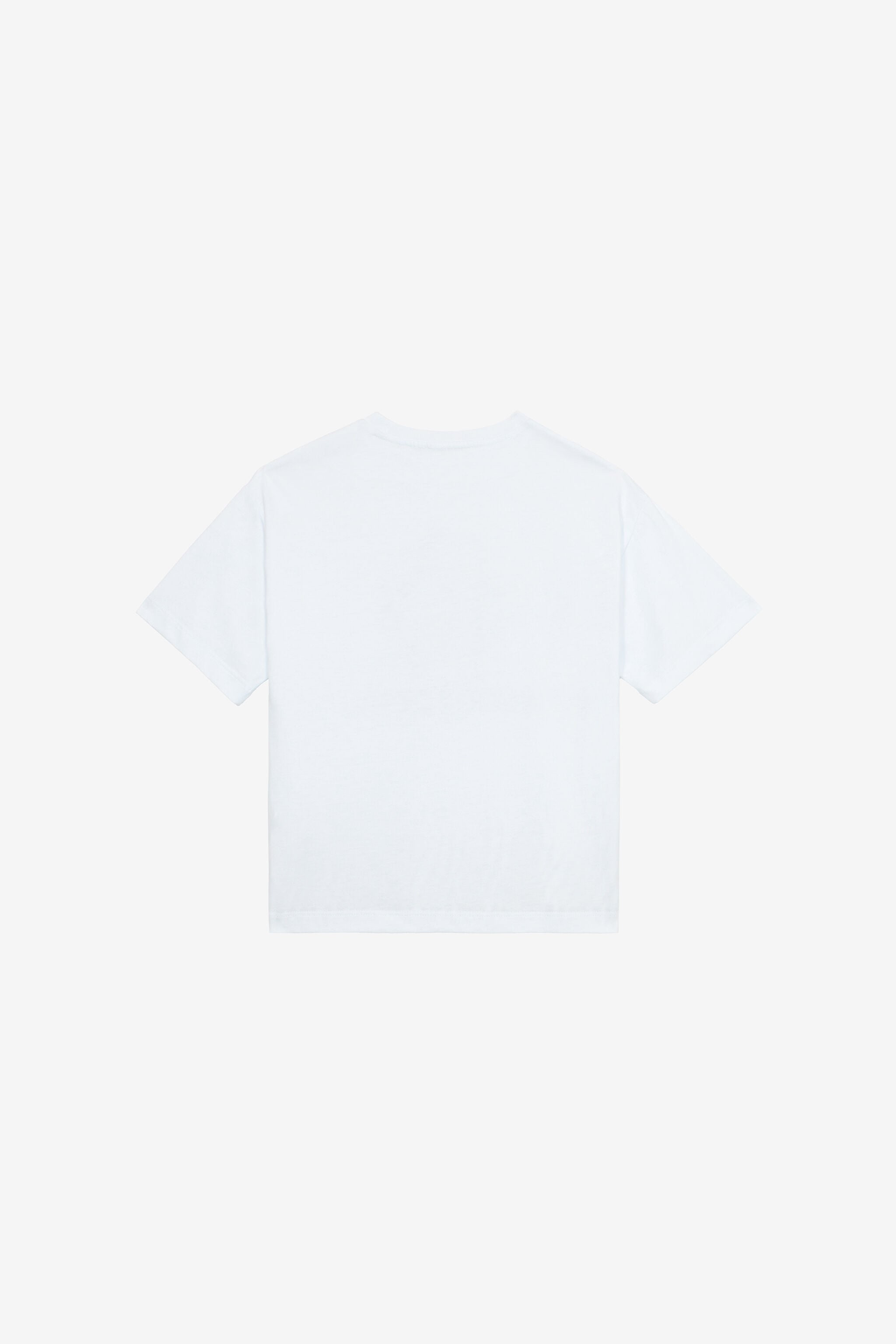 JU T-Shirt Imprimé Zèbre Avec Monogramme RC Et Logo JU T-Shirt Imprimé Zèbre Avec Monogramme RC Et Logo Blanc UJT60A-JD001