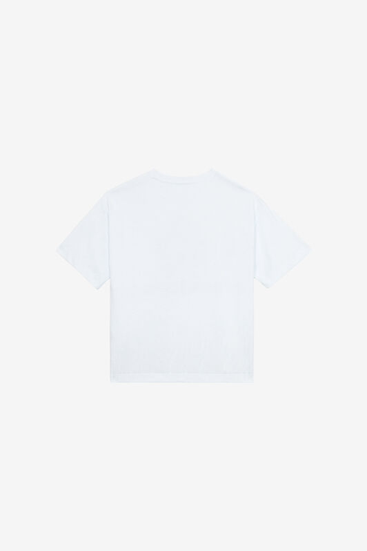 JU T-Shirt Imprimé Zèbre Avec Monogramme RC Et Logo JU T-Shirt Imprimé Zèbre Avec Monogramme RC Et Logo Blanc UJT60A-JD001