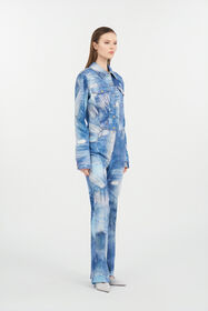 RC Combinaison en denim patchwork DARK BLUE WQJ132-DAR71