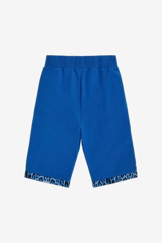 JU Blue Leopard Shorts JU Blue Leopard Shorts Blue SJT233-CF050