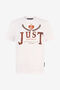 JC T-shirt blanche avec imprimé logo animalier JC T-shirt blanche avec imprimé logo animalier WHITE VFT197-VF320