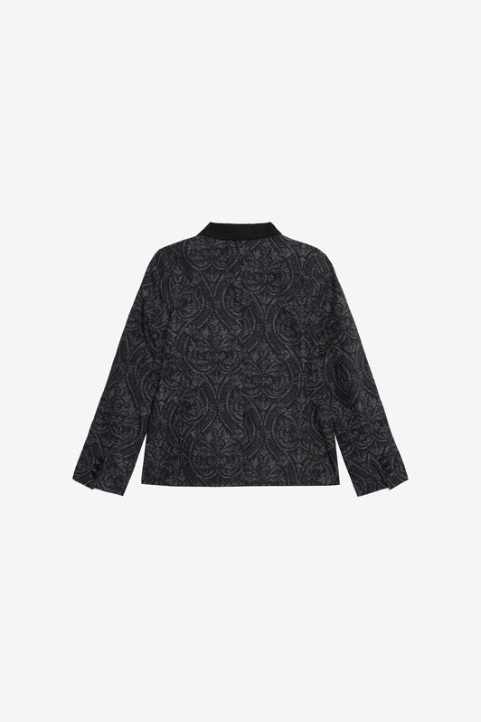 JU Brocade Print Cotton Jacket BLACK VJT42E-TYP29