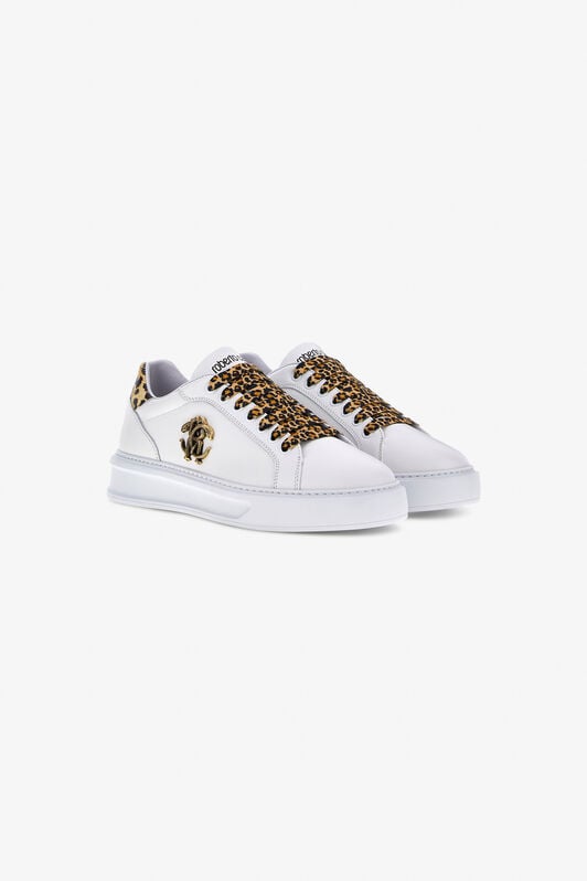 RC Sneakers with Monogram RC RC Sneakers with Monogram RC White/Brown SKS036-PZA90