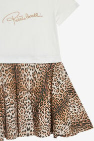 JU Jaguar Print Dress MILKY WHITE/JAGUAR WJT10D-JD001