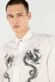 RC Cotton Shirt With Dragons White VNT712-CH026