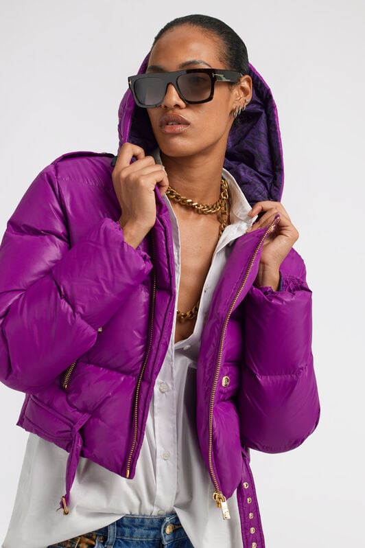 JC Just Cavalli Down Jacket JC Just Cavalli Down Jacket Purple TFT160-TF227