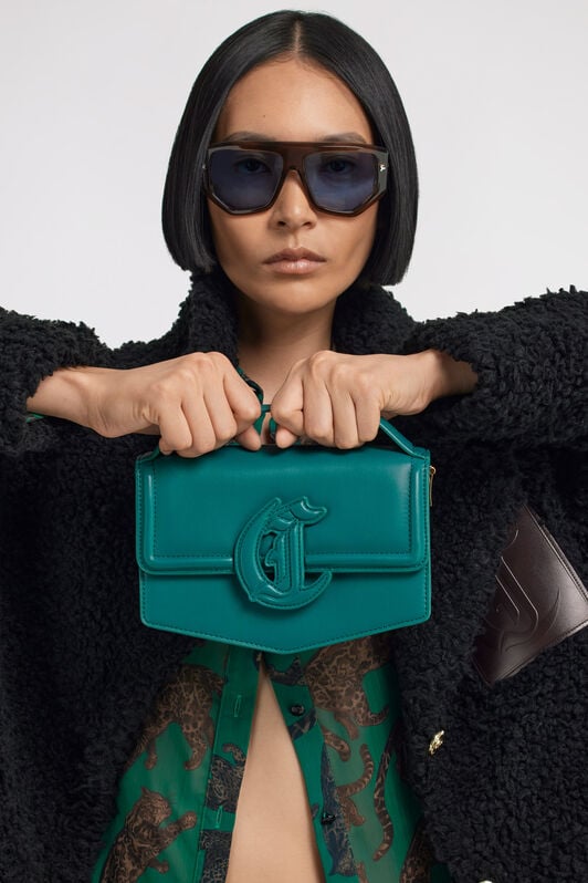 JC Just Cavalli Handbag JC Just Cavalli Handbag Green TFB076-TF441