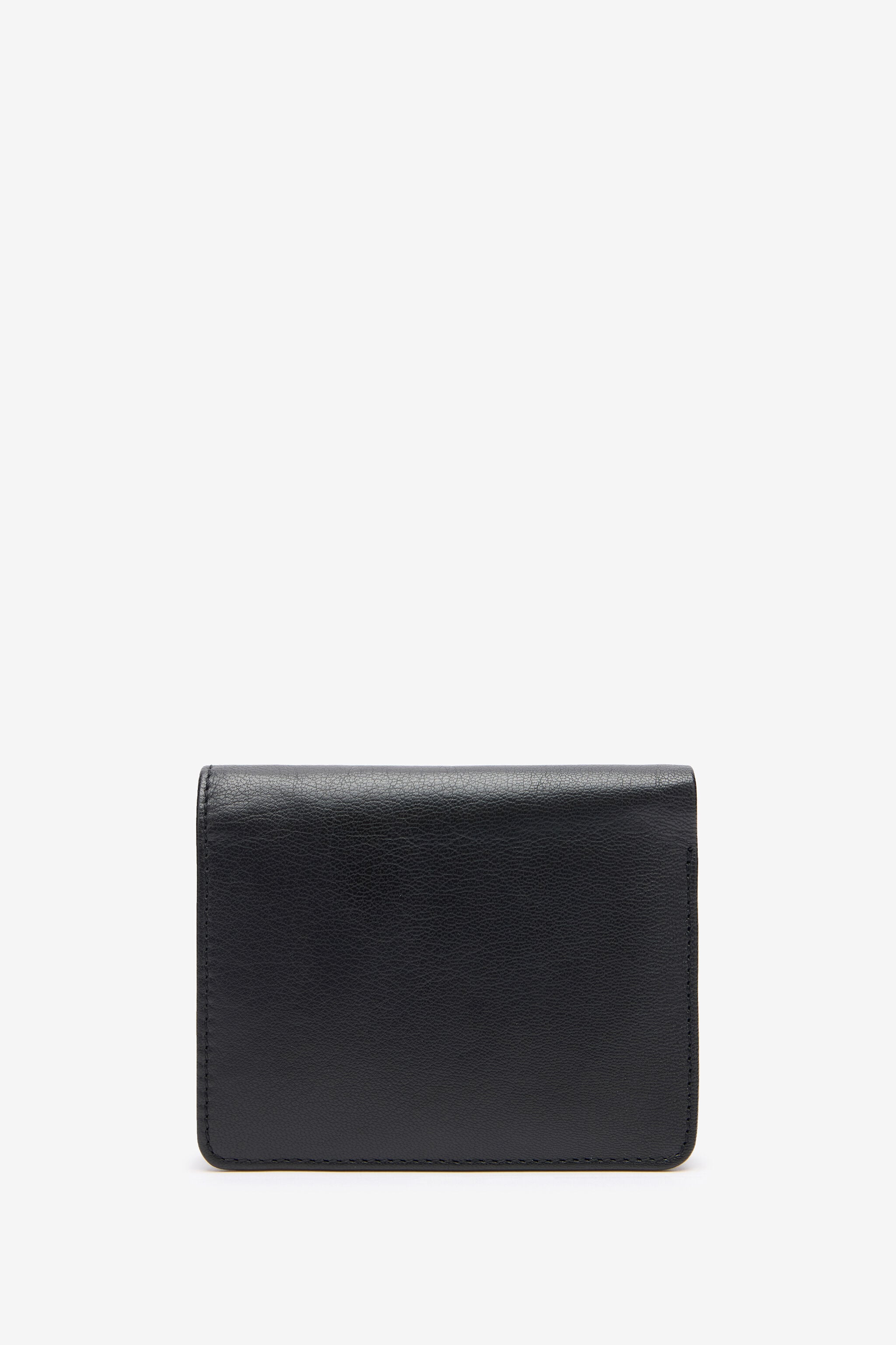 JC Portefeuille Pliant En Cuir Noir Avec Logo Embossé JC Portefeuille Pliant En Cuir Noir Avec Logo Embossé BLACK VFP023-VF579