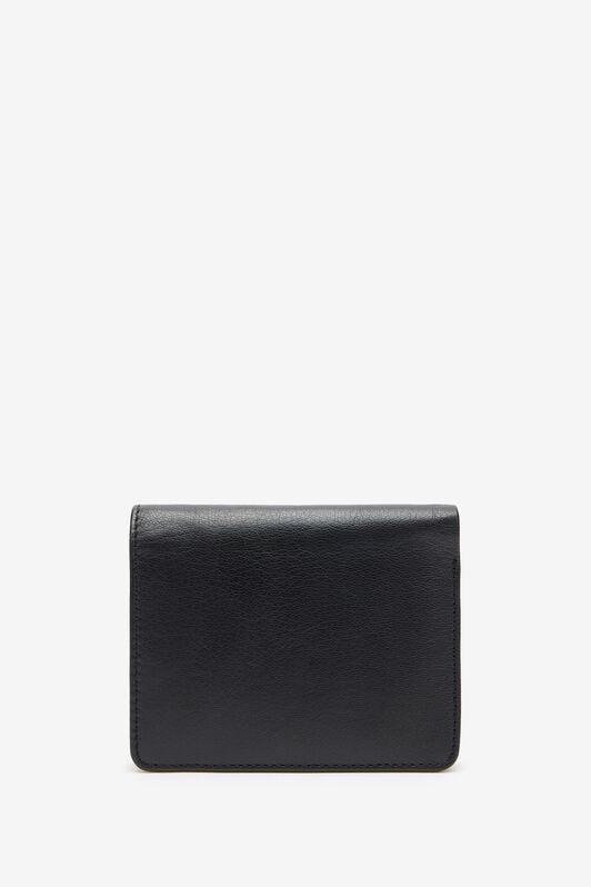 JC Portefeuille Pliant En Cuir Noir Avec Logo Embossé JC Portefeuille Pliant En Cuir Noir Avec Logo Embossé BLACK VFP023-VF579